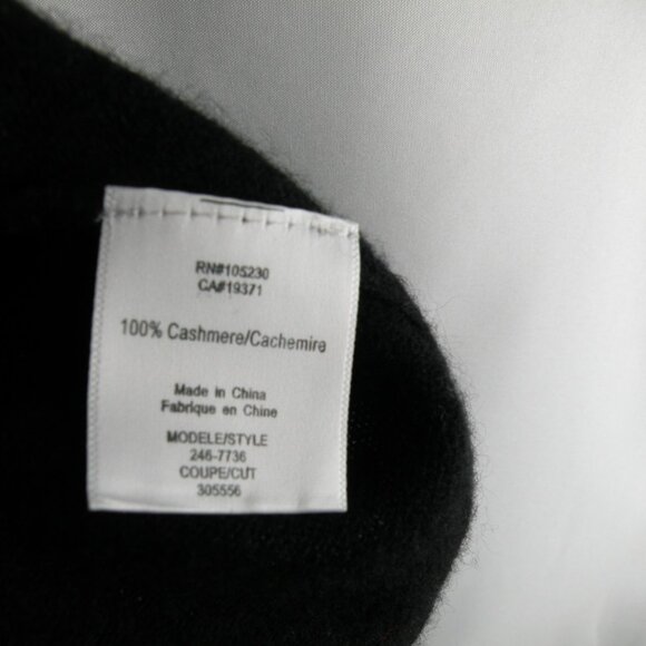 100% Cashmere JOIE "Celia" sweater poncho cape sweater L - Picture 7 of 7